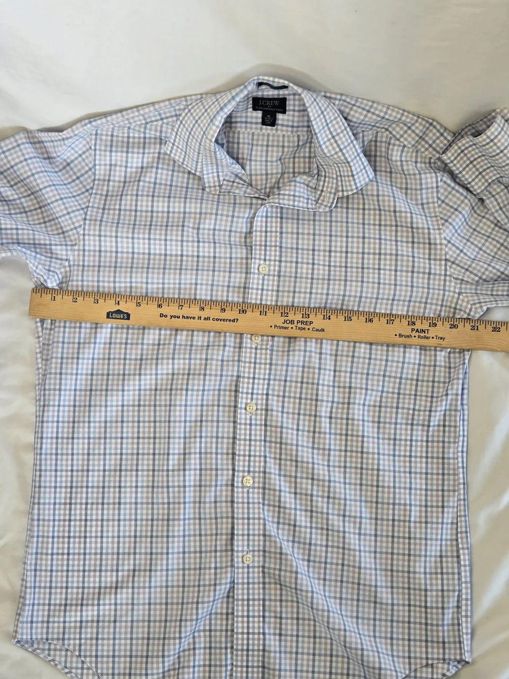 J. Crew Men's Blue, Purple/Pink & White Windowpane Dress Shirt